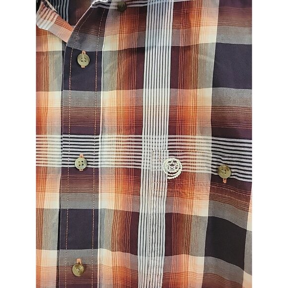 Wrangler‎ George Strait Shirt Mens XXL Plaid Long Sleeve Button Down Cotton - Picture 3 of 5